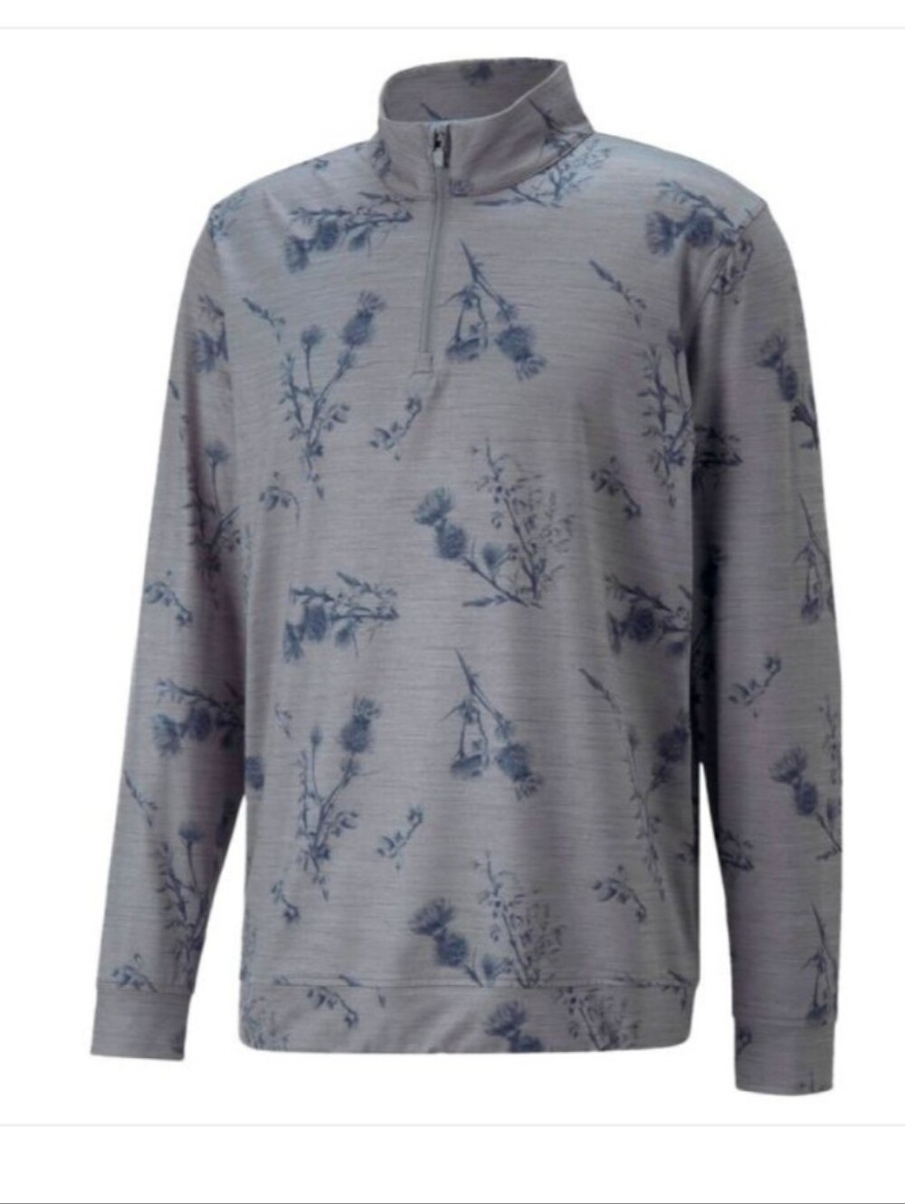 Puma XXL Thistle Cloudspun Lowlands 1/4 Zip Golf Pullover